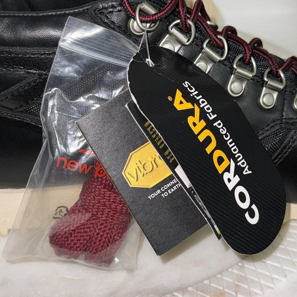 NEW BALANCE Urainal Size 9 Black Leather Textile Men's Hiker Boot MSRP $165